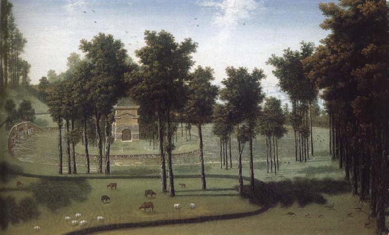 unknow artist View to William Kent-s temple on the island